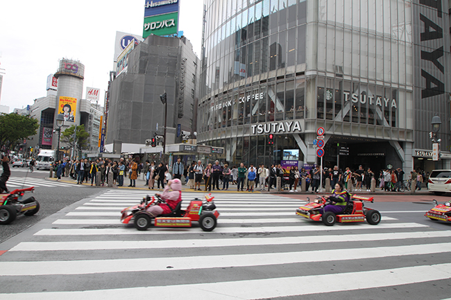 Karts are running on public roads!